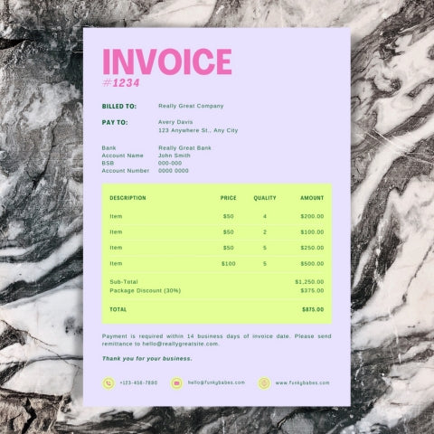 Invoice/Order Forms