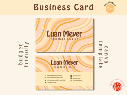 Freebie Friday -  Retro Business Card