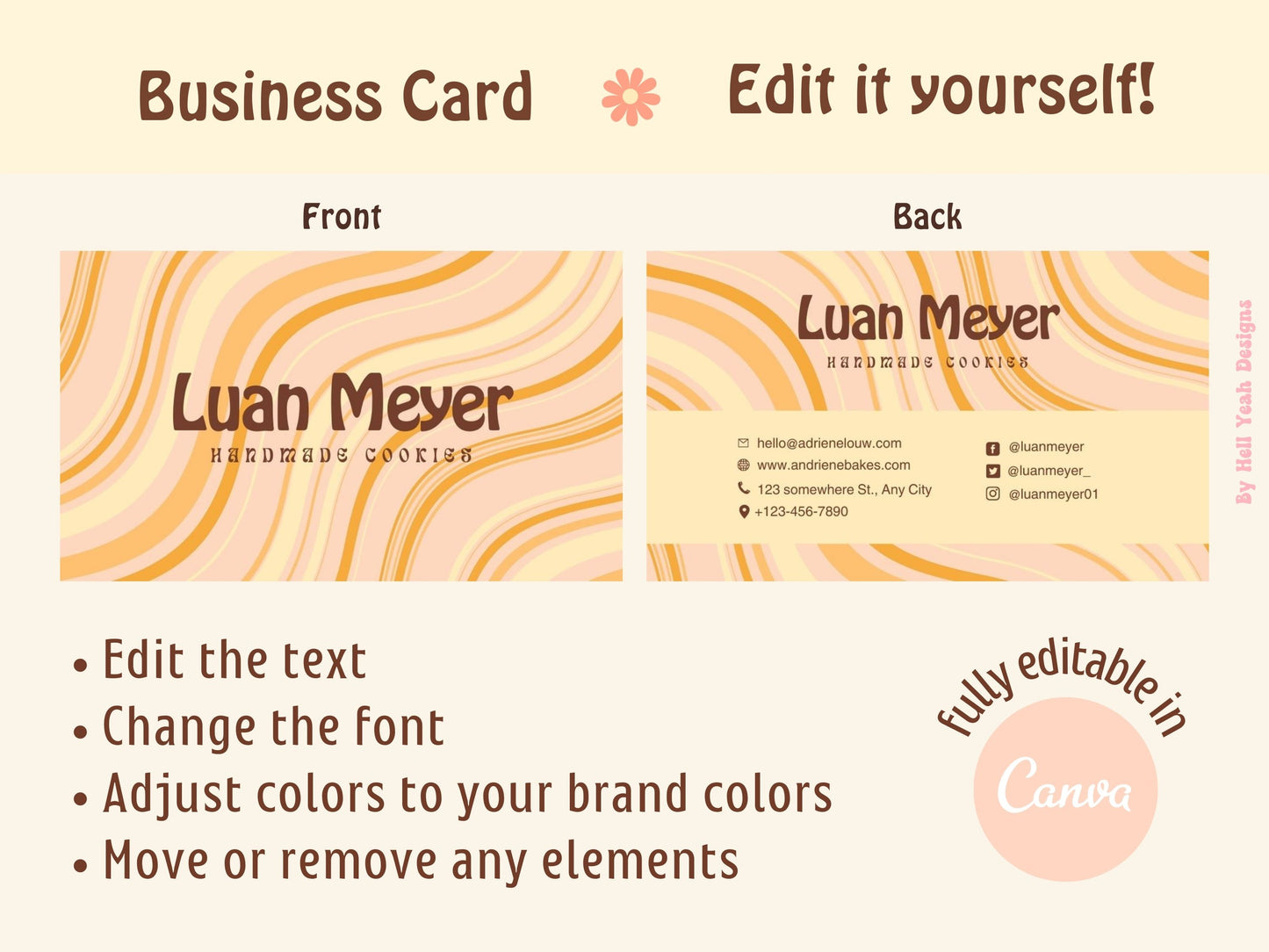 Freebie Friday -  Retro Business Card