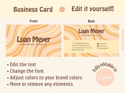 Freebie Friday -  Retro Business Card