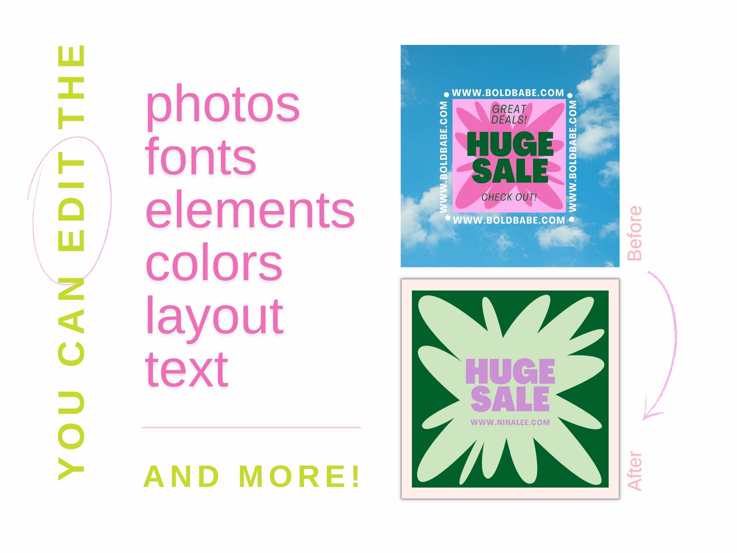 BOLD Small Business Instagram Bundle Templates