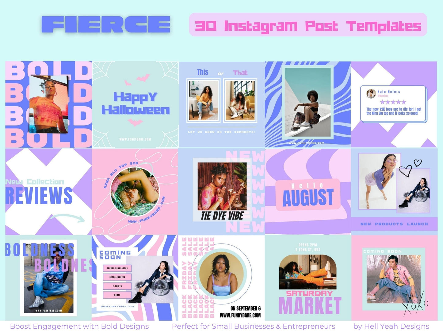 Fierce Instagram Post Templates