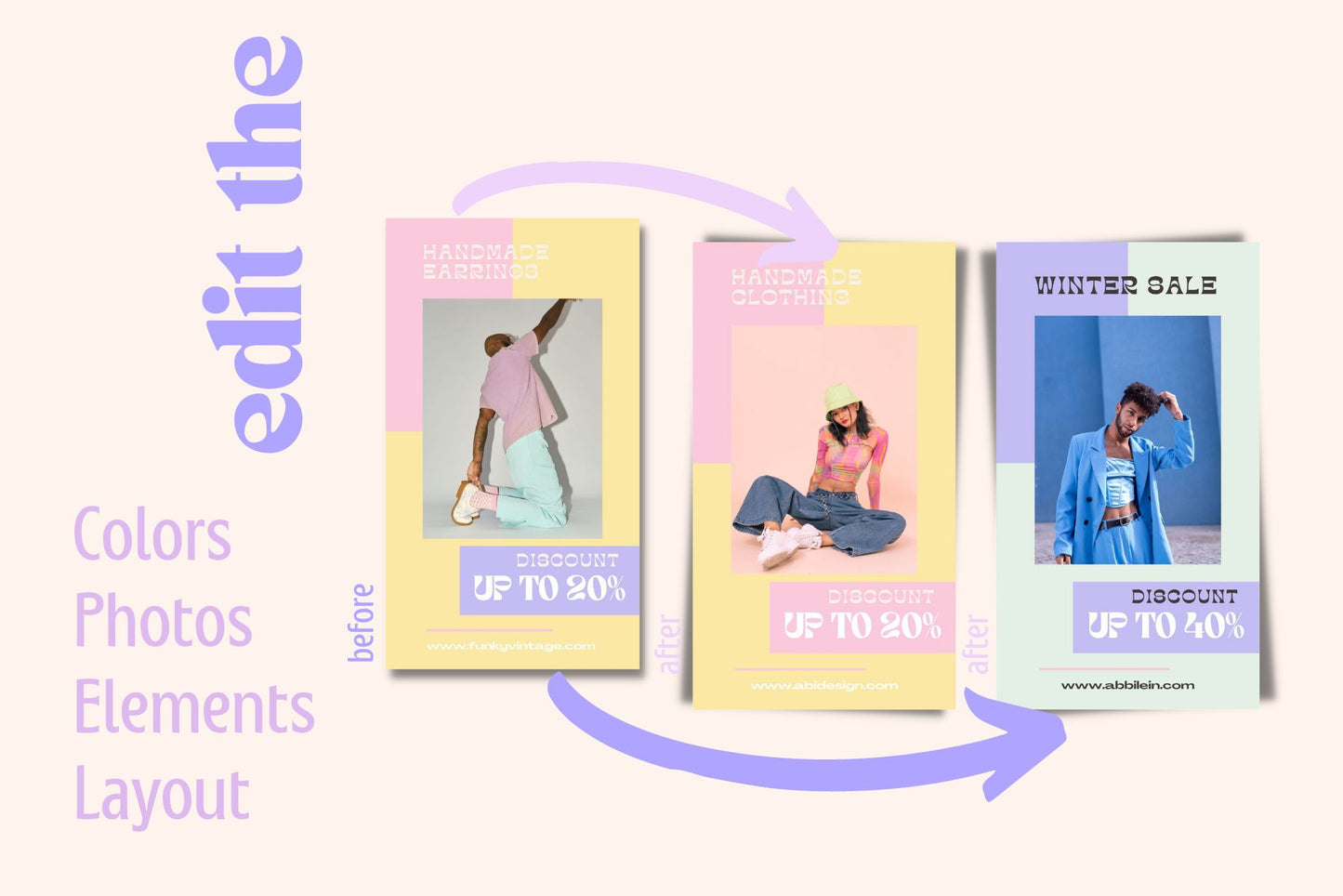 Pastel Power Instagram Story Templates