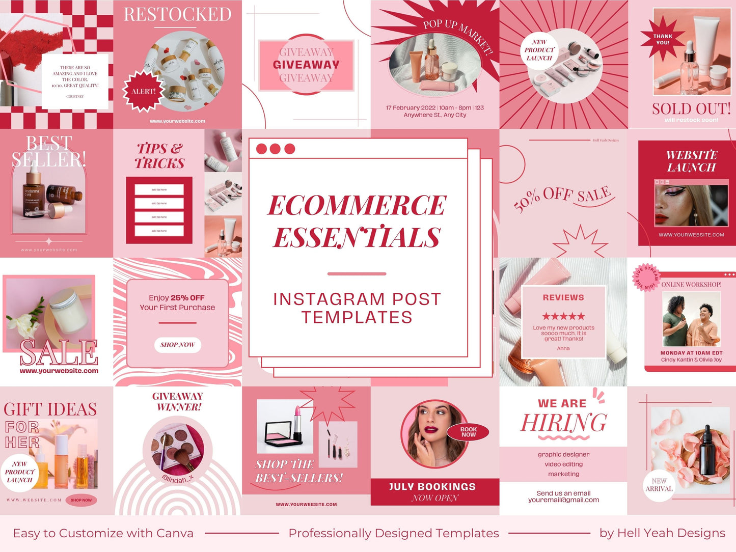 Ecommerce Essentials Instagram Post Templates