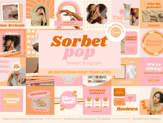 Sorbet Pop Instagram Post Templates