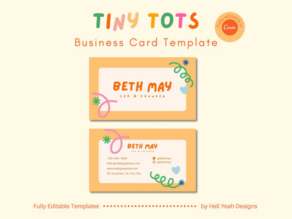 Tiny Tots Business Card Template