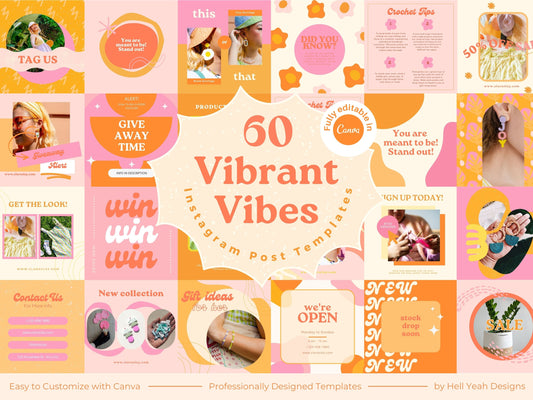 Vibrant Vibes Instagram Post Templates