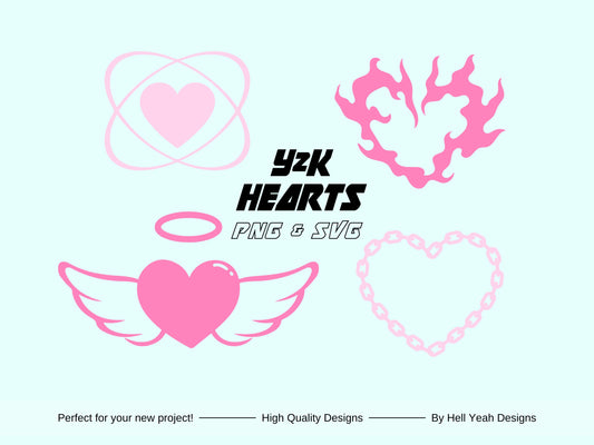 Y2K Hearts SVG