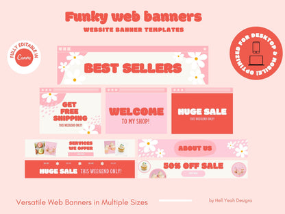 Funky Website Banner Templates