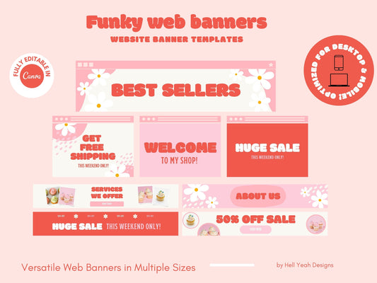 Funky Website Banner Templates