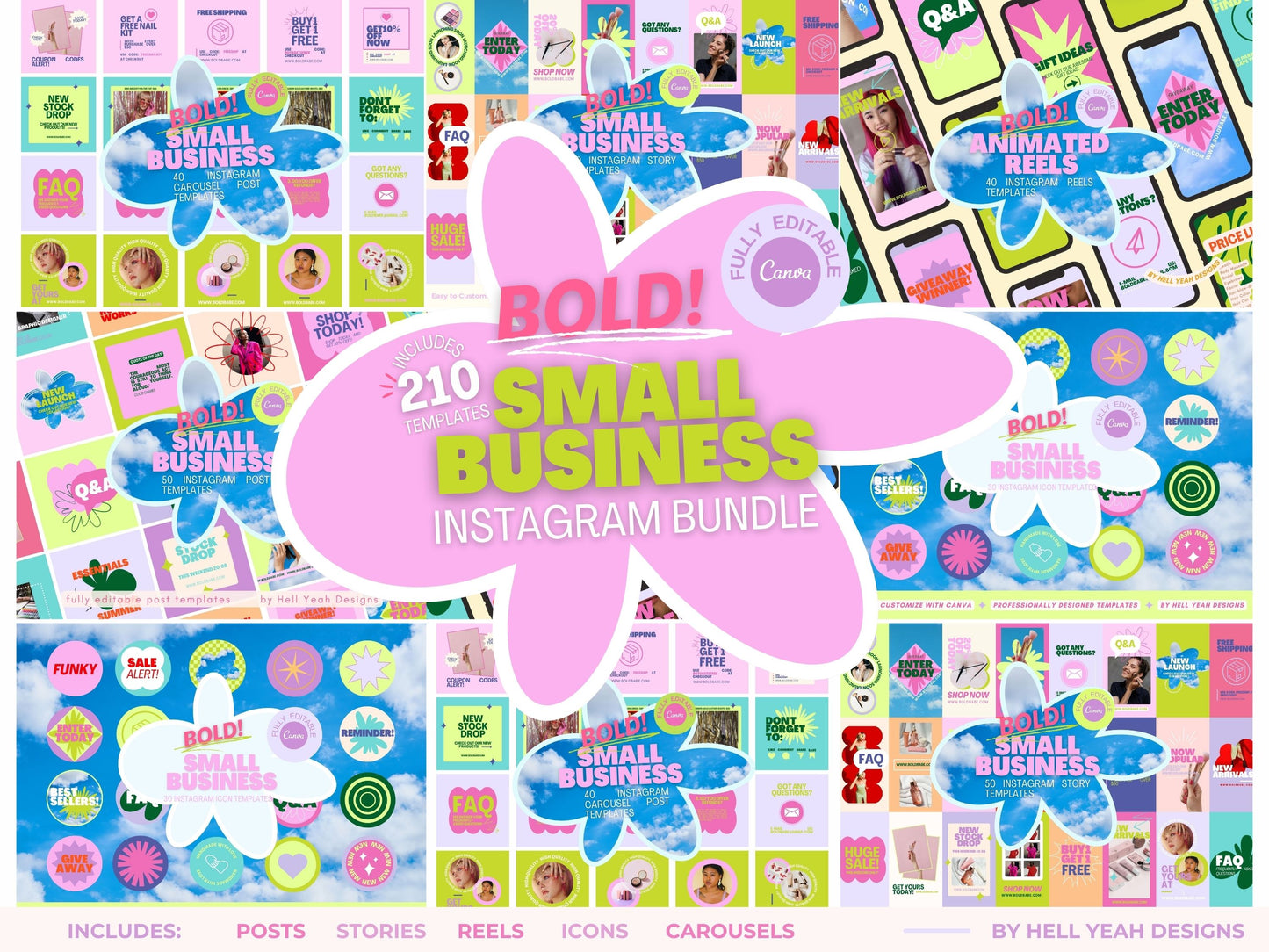 BOLD Small Business Instagram Bundle Templates