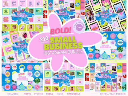 BOLD Small Business Instagram Bundle Templates