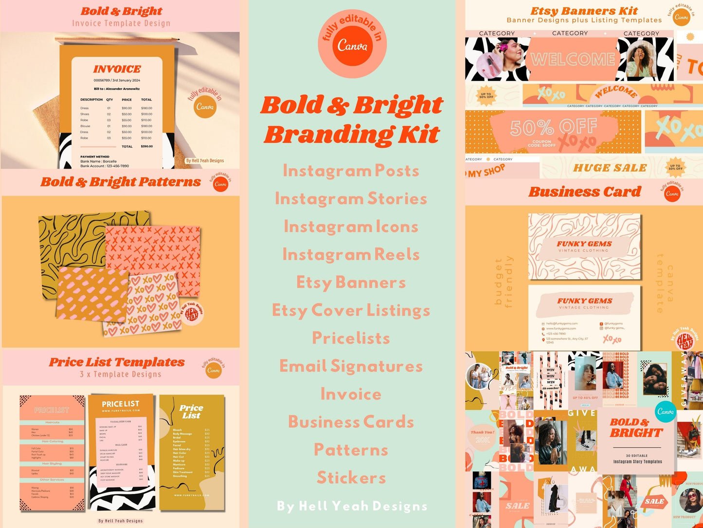 Ultimate Bold & Bright Branding Templates