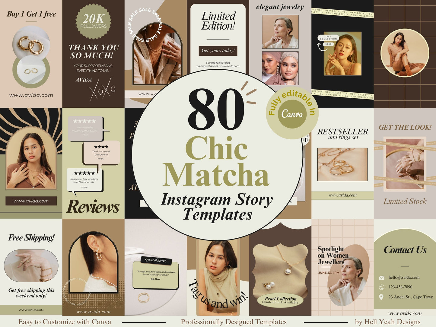 80 Matcha Instagram Story Templates