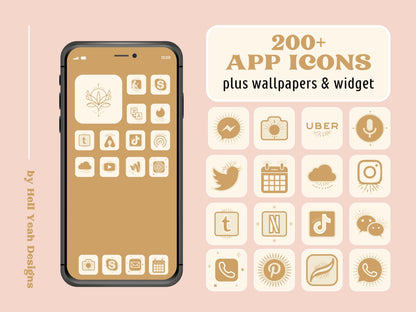 Boho App Icons Bundle