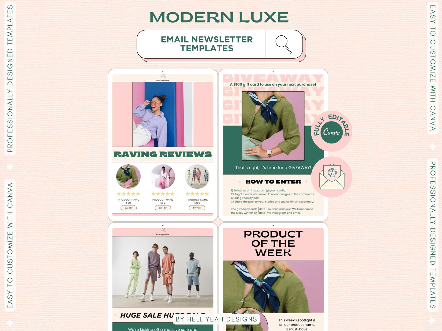 Modern Luxe Email Newsletter Templates