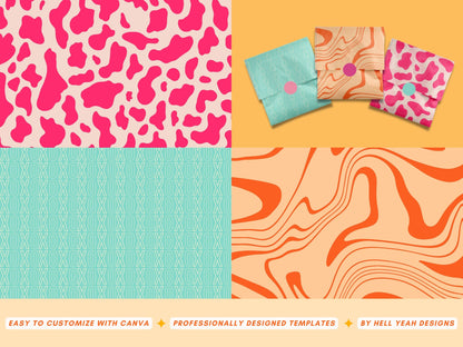 Bold Retro Wrapping Paper Templates