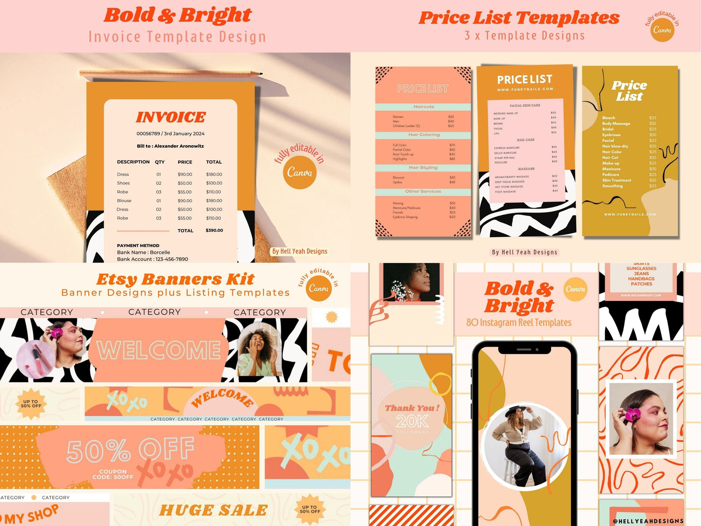 Ultimate Bold & Bright Branding Templates