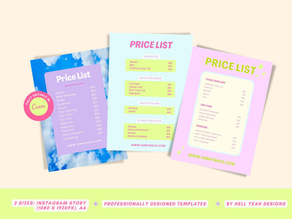 Bold Price List Templates