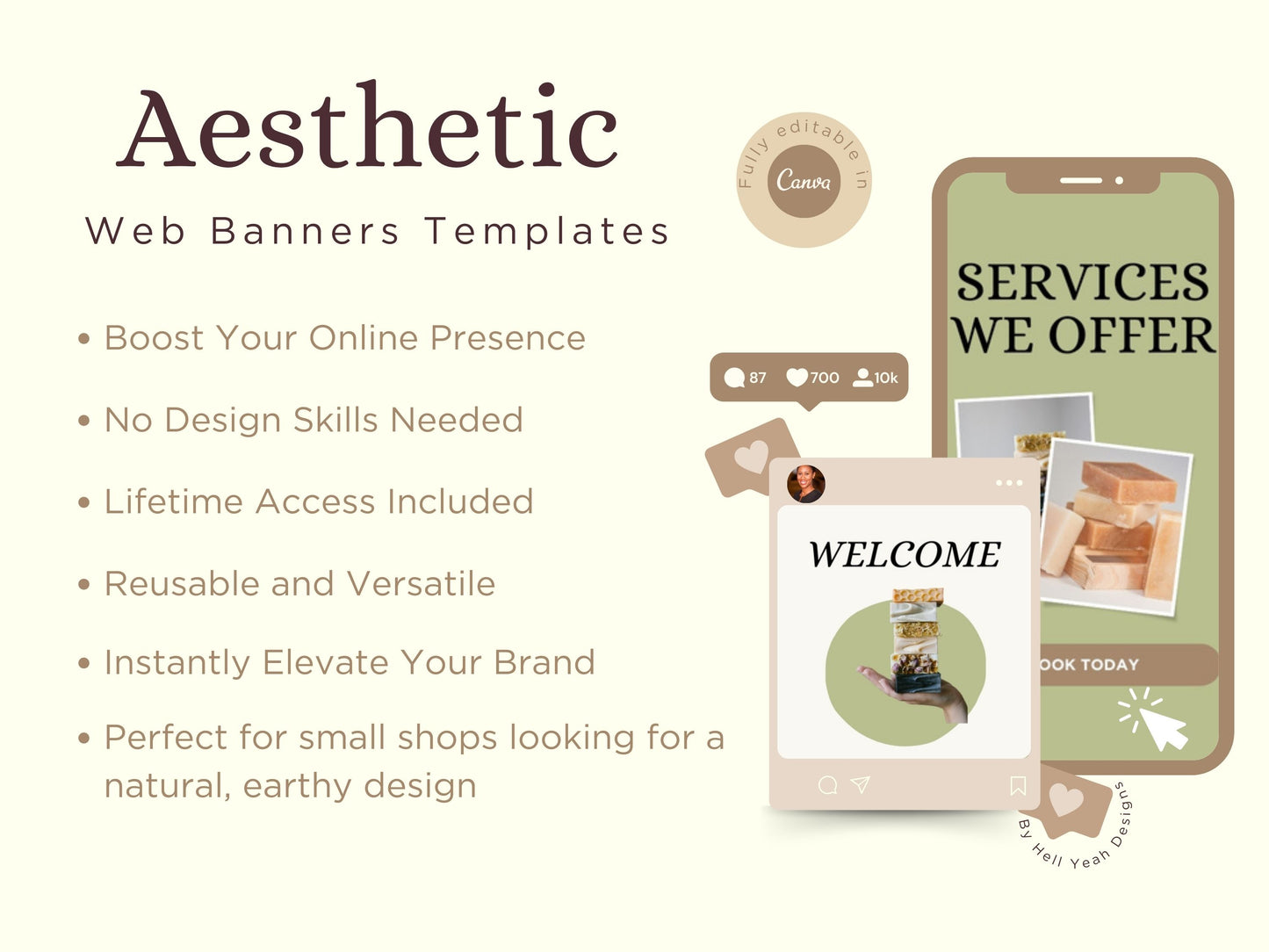 Organic Web Banner Templates