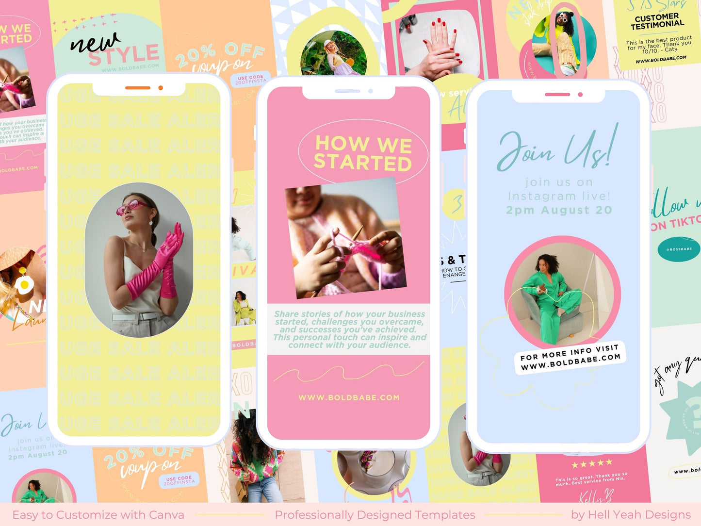 Popping stories Instagram Templates