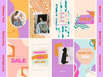 Bold n Bright Instagram Story Templates