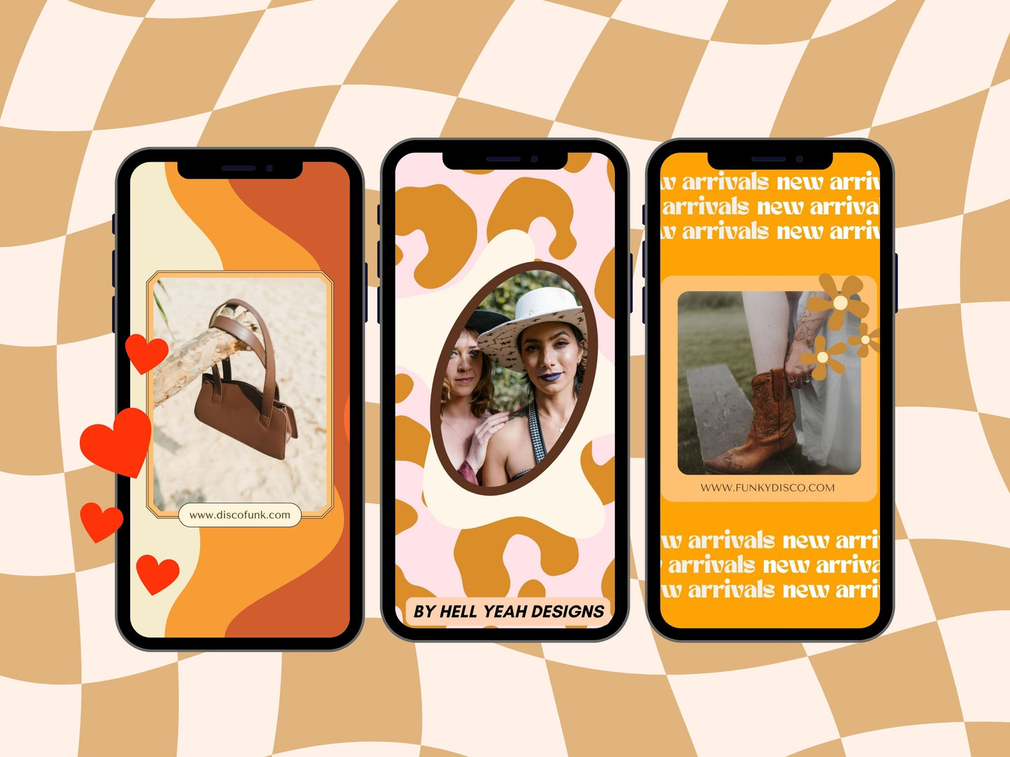 Disco Cowgirl Instagram Story Templates