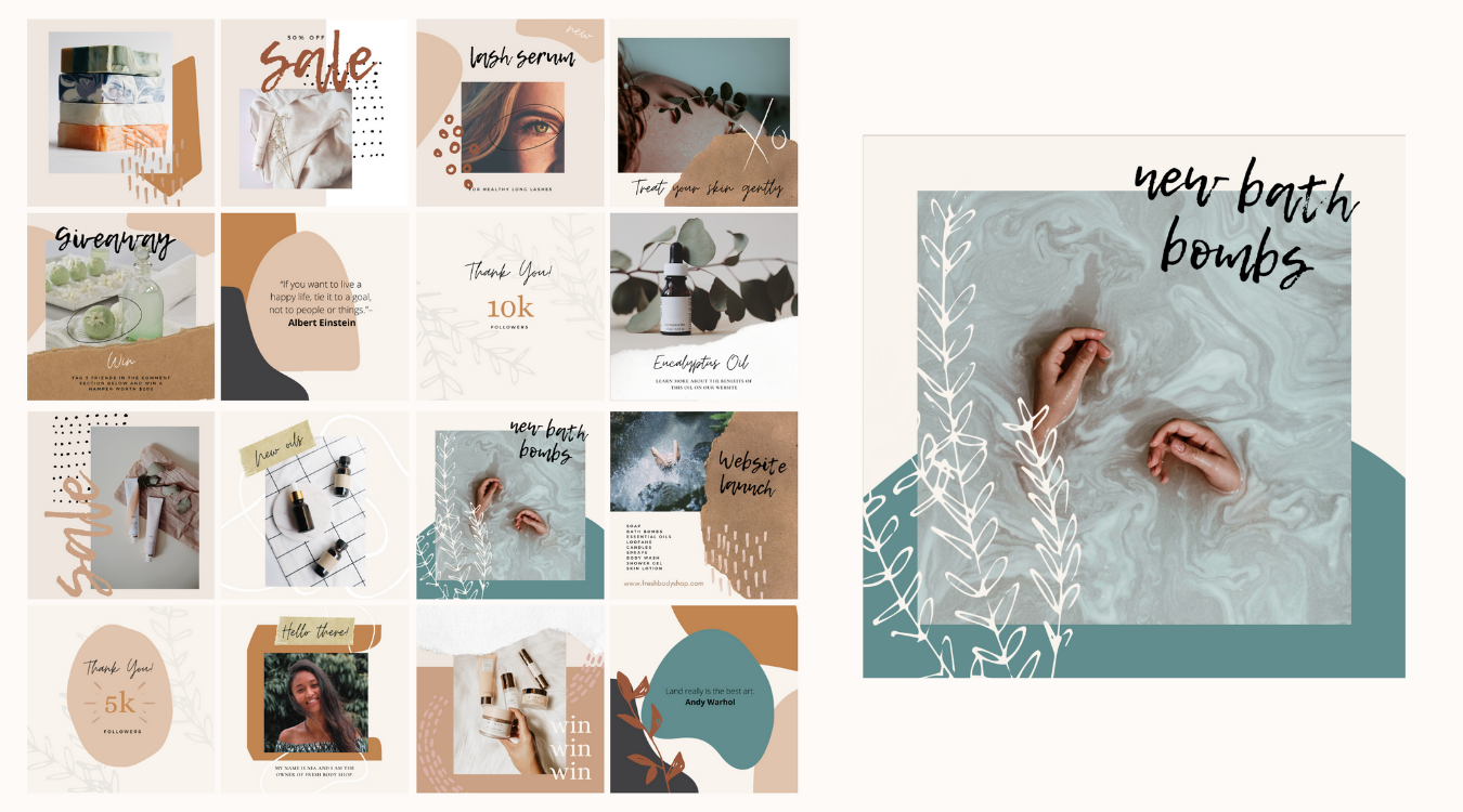 Freebie Friday Giveaway - Instagram Post Templates