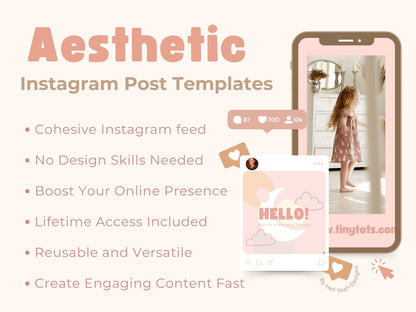 Little Baby Soft Neutrals Instagram Post Templates