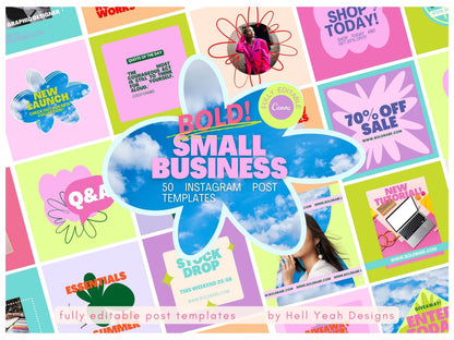 BOLD Small Business Instagram Bundle Templates