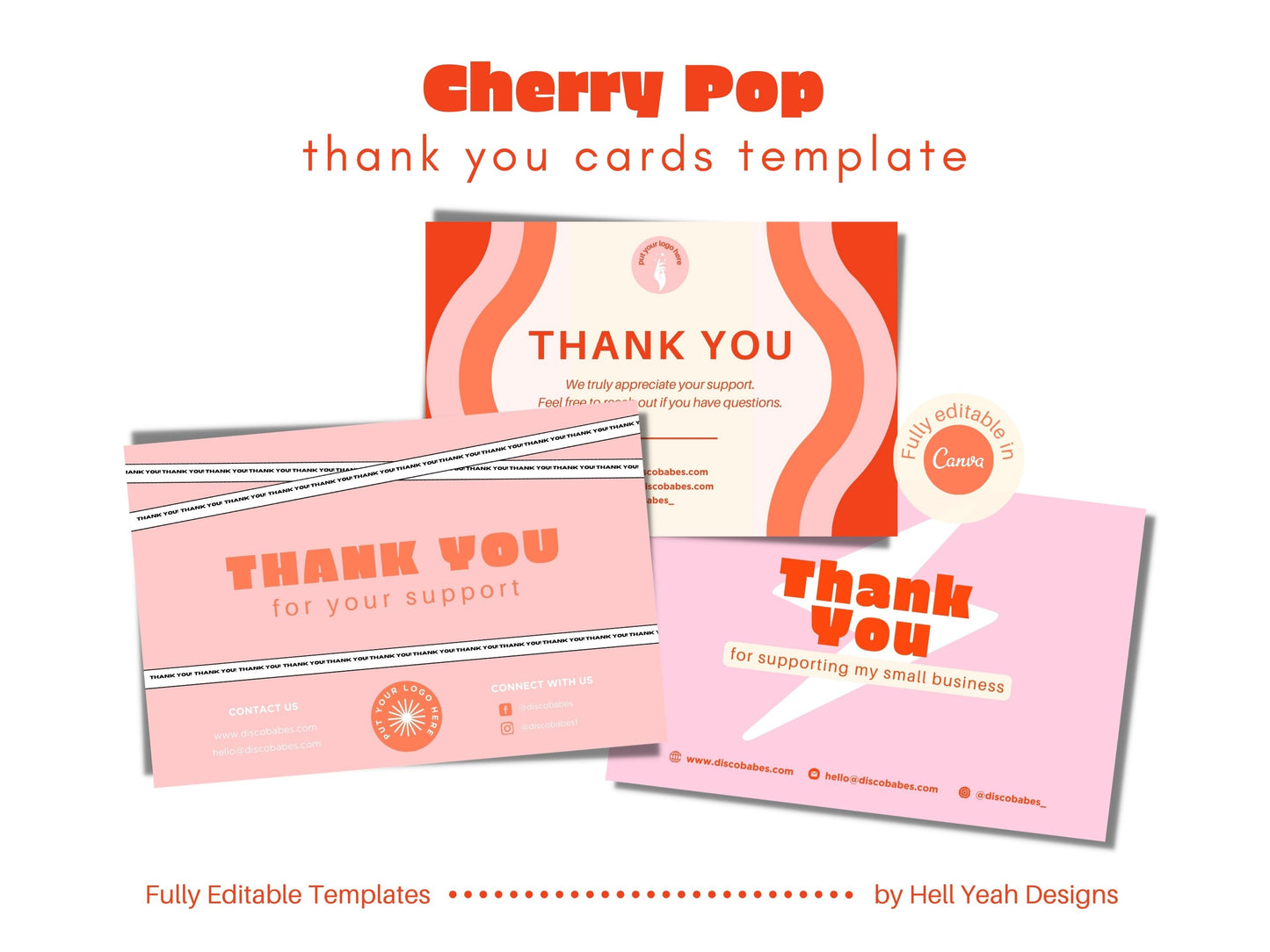 Cherry Pop Thank You Cards