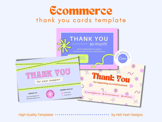 Ecommerce Thank You Cards