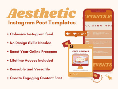 Terracotta Coaching Instagram Post Templates