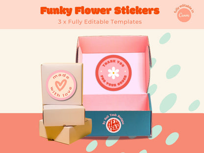 Print-it-Yourself Packaging Stickers Templates