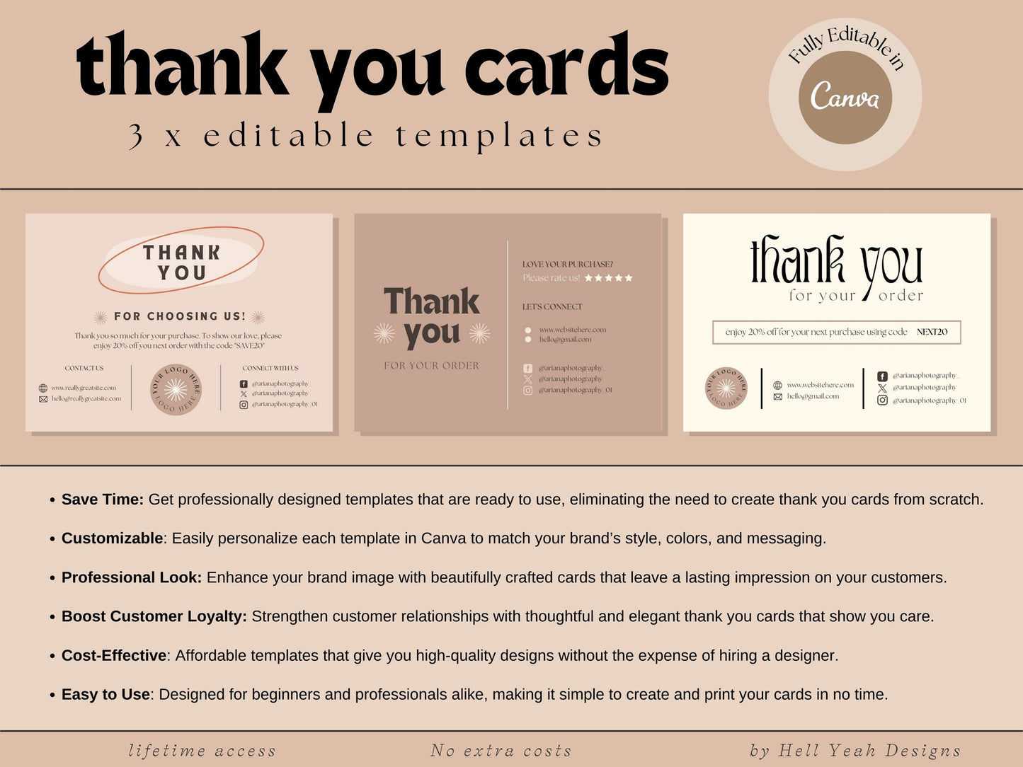 Modern Thank You Card