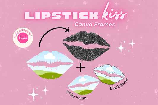 Lips Canva Frame Template