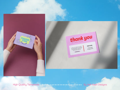 Bold Thank You Cards Template