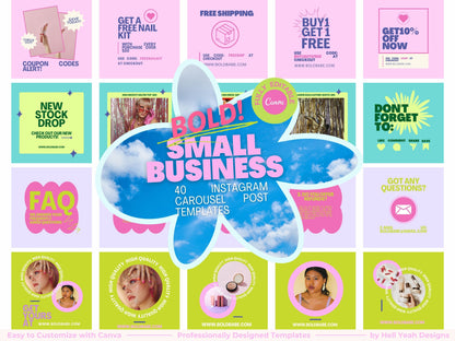 BOLD Small Business Instagram Bundle Templates