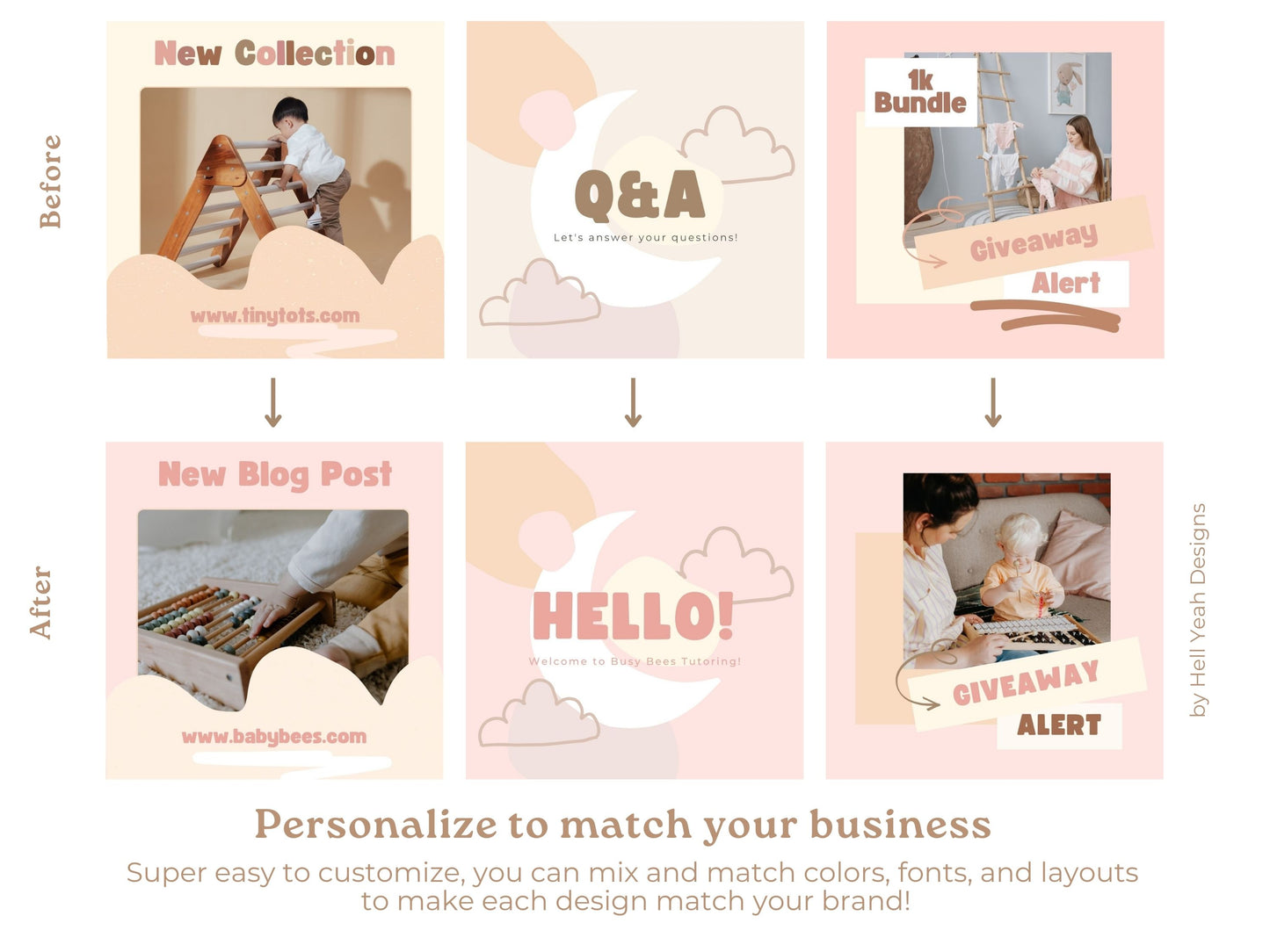 Little Baby Soft Neutrals Instagram Post Templates