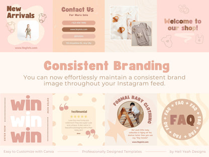 Little Baby Soft Neutrals Instagram Post Templates