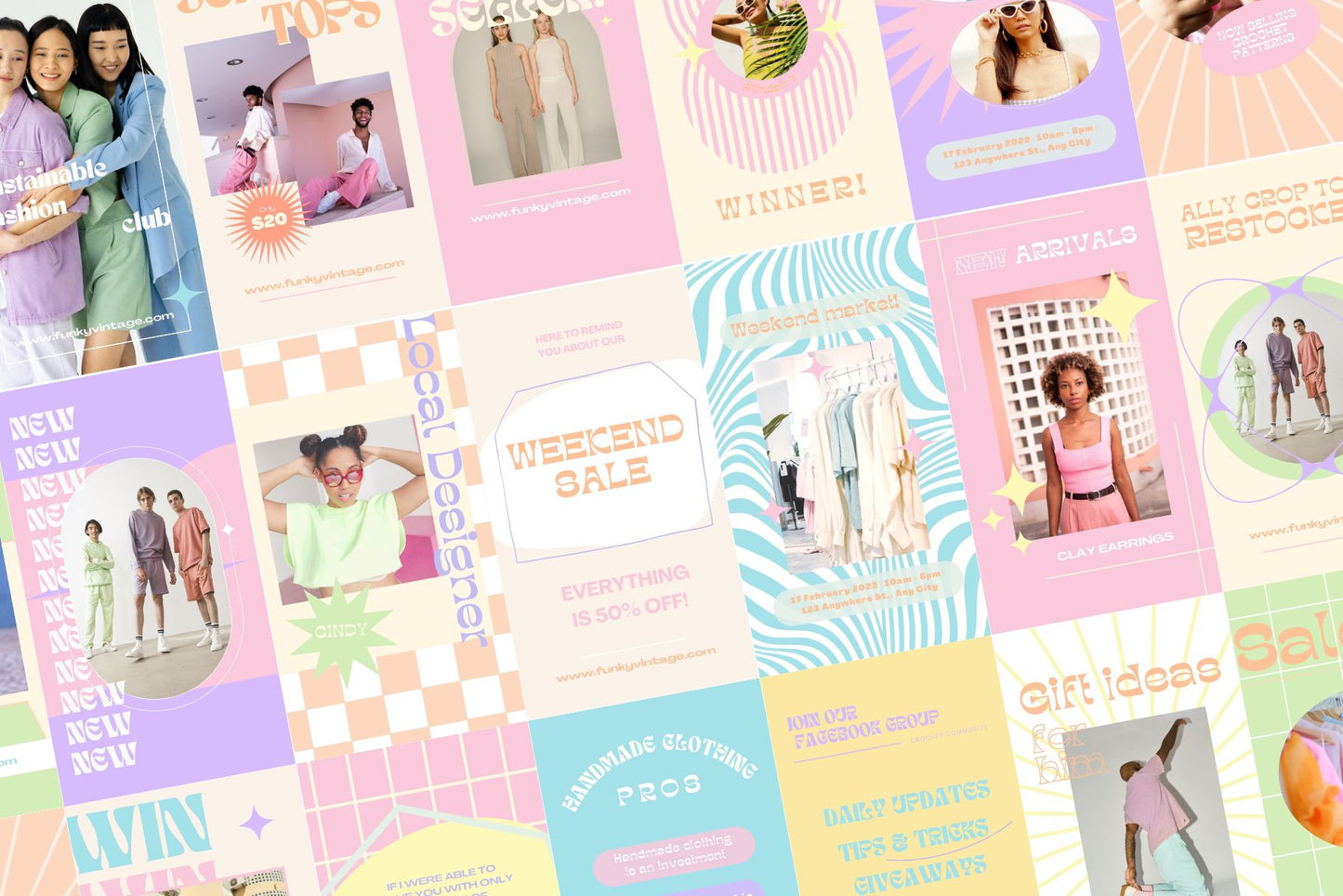 Pastel Power Instagram Story Templates