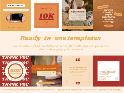 Terracotta Coaching Instagram Post Templates