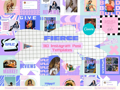 Fierce Instagram Post Templates