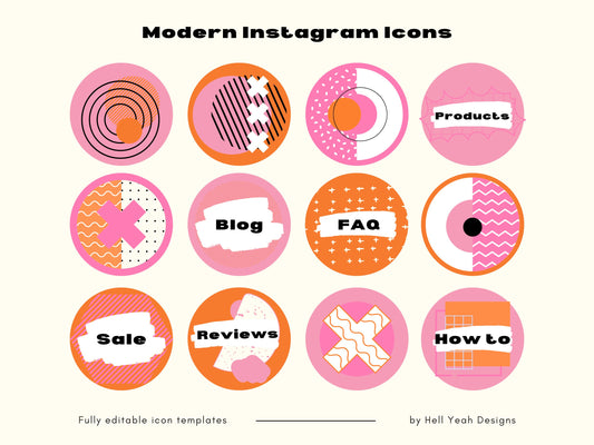 Freebie Friday -  Instagram Icons