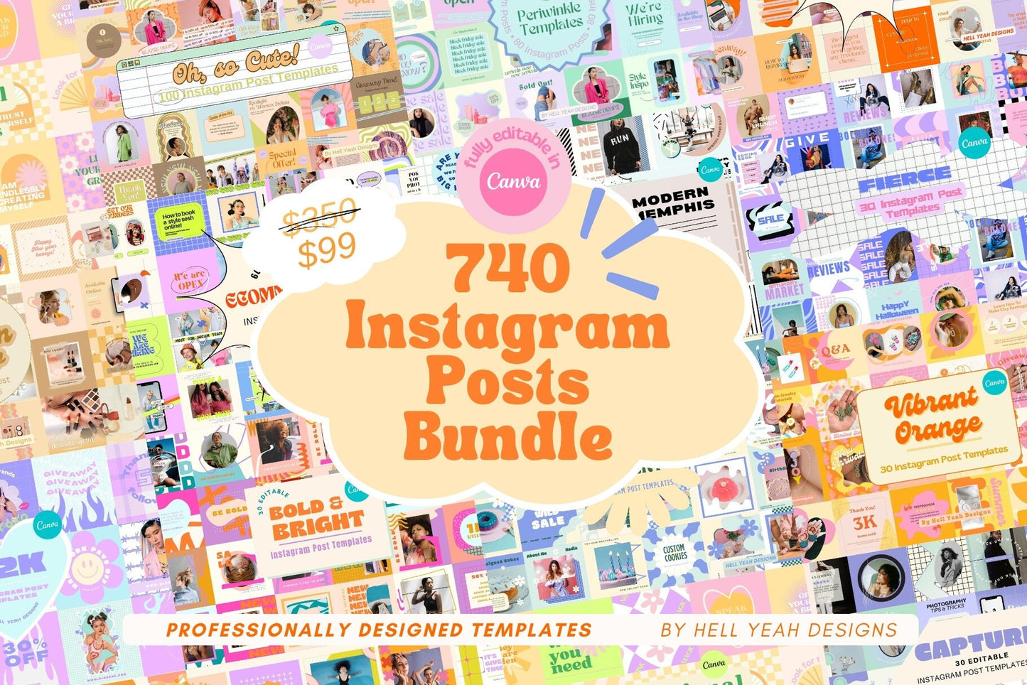 740 HUGE Instagram Post Templates Bundle