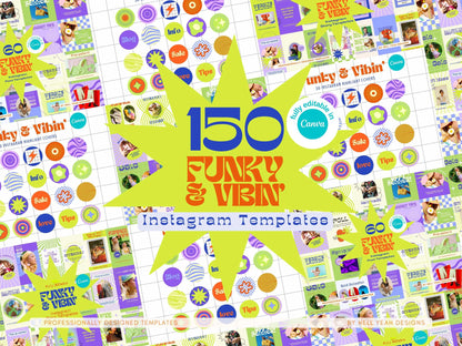 Funky & Vibin' Large Instagram Templates