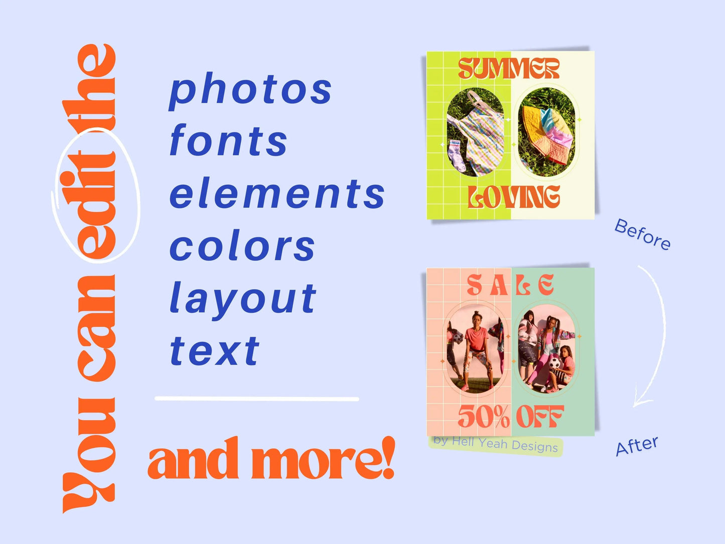 Funky & Vibin' Large Instagram Templates